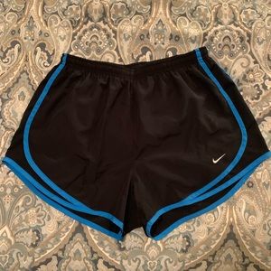 Black/Blue Nike Tempo Running Shorts